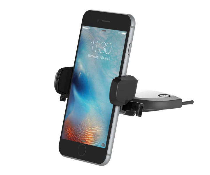 iOttie HLCRIO123 Автодержатель Easy One Touch Mini CD Slot Universal Car Mount Holder Cradle Black